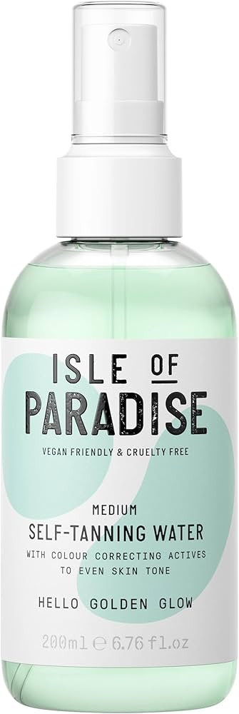 Isle of Paradise Self Tanning Water - Color Correcting Self Tan Spray for Bronze Glow, Vegan and ... | Amazon (US)