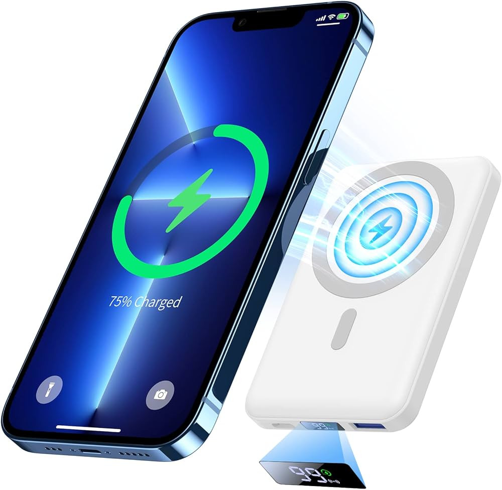 Yiisonger Wireless Power Bank, Slim 10000mAh Magnetic Portable Charger 22.5W PD Fast Charging, Mi... | Amazon (US)