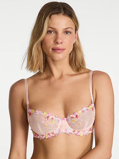 Dream Angels Wicked Bloom Embroidery Unlined Balconette Bra, Print, 36Dd - Women's Bras - Victoria's Secret | Victoria's Secret (US / CA )
