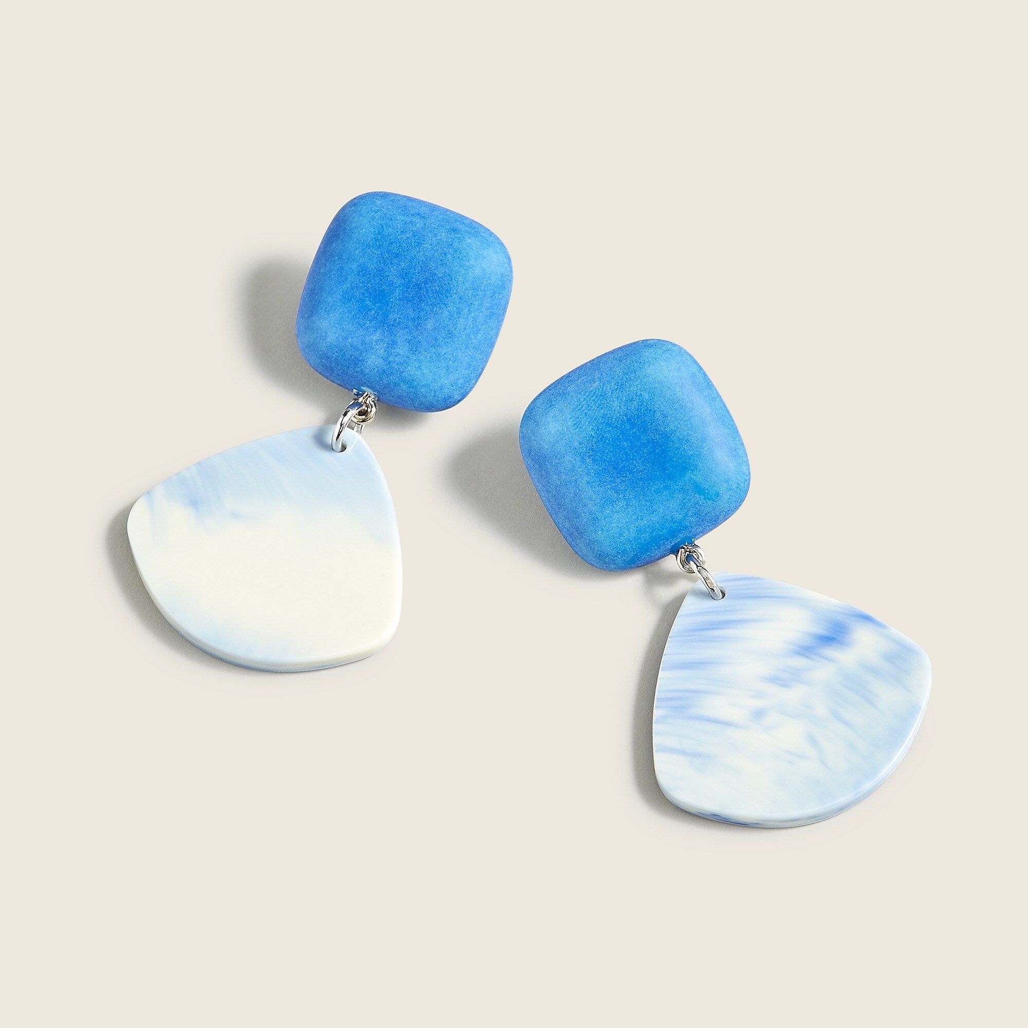 Made-in-Italy marbled stone drop earrings | J.Crew US