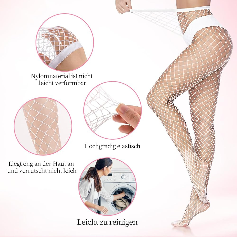 Str\u00fcmpfe Sexy Stockings Damen Netzstrumpfhose Wei\u00dfe Str\u00fcmpfe | Amazon (DE)