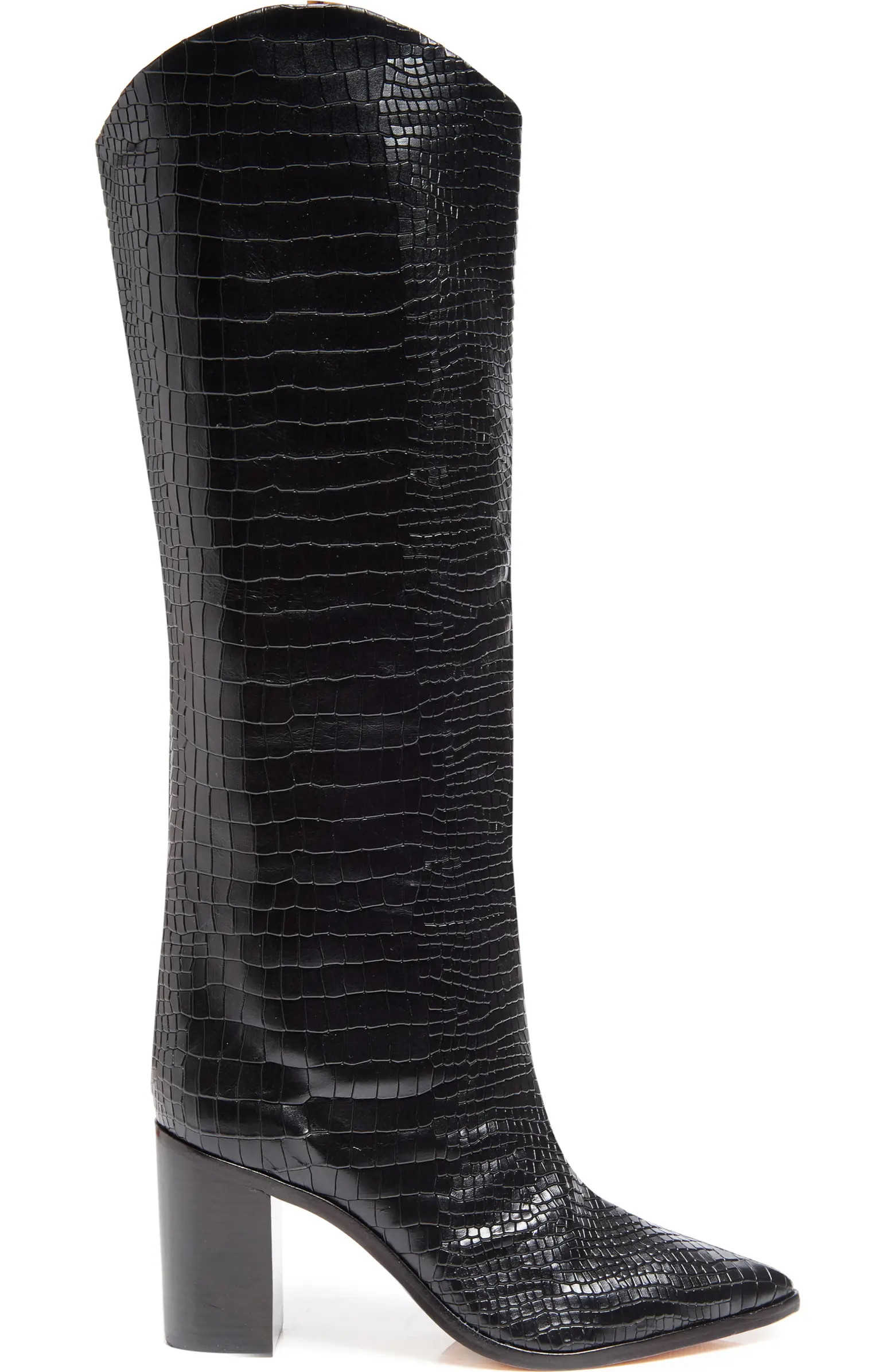 Maryana Pointed Toe Block Heel Knee High Boot (Women) | Nordstrom