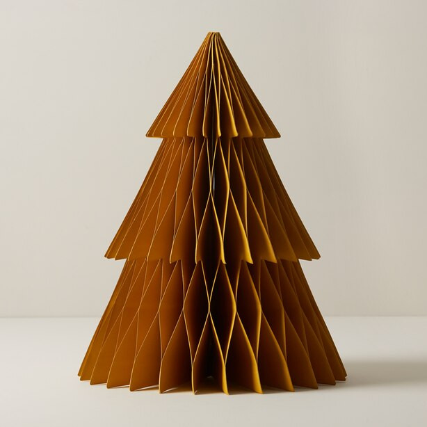OUI SMALL MUSTARD PAPER ACCORDION TREE | Indigo (CA)