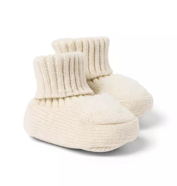 Baby Heart Sweater Bootie | Janie and Jack