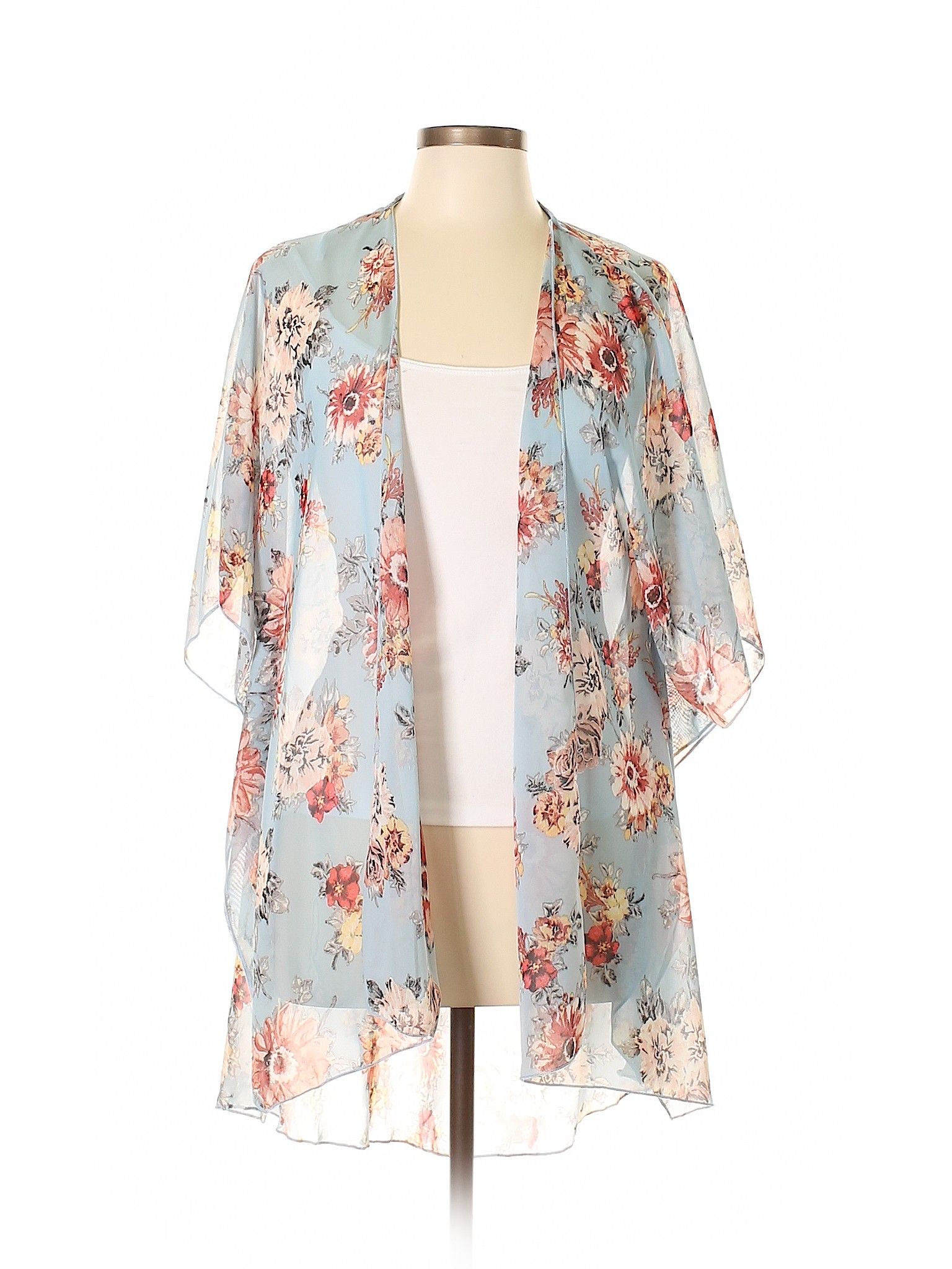 Emory Park Kimono Size 12: Light Blue Women's Tops - 45745239 | thredUP