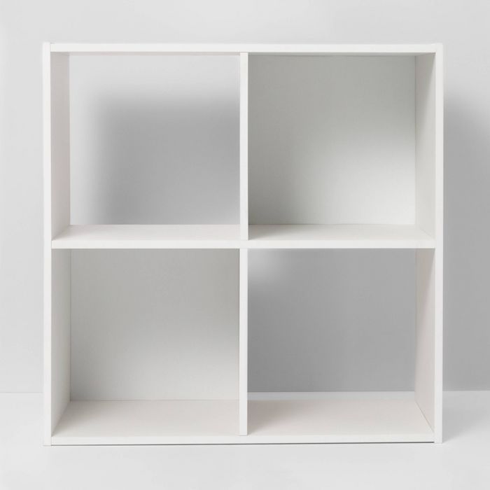 4 Cube Decorative Bookshelf White - Room Essentials&#8482; | Target