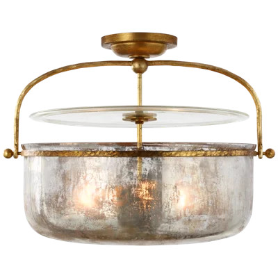 Chapman & Myers Lorford Medium Semi-Flush Lantern | Wayfair North America