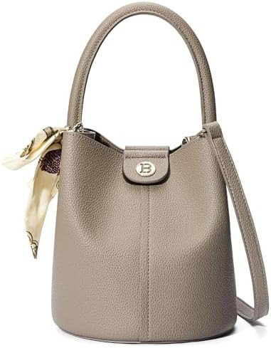 BOSTANTEN Small Crossbody Bags for Women Vegan Leather Mini Bucket Handbag Removable Shoulder Str... | Amazon (US)