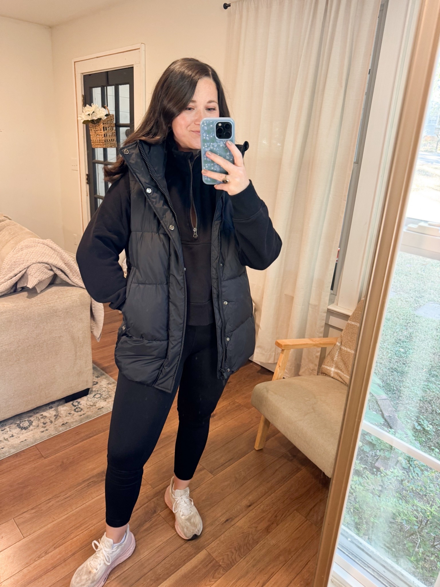 Mom outfit ideas. Puffer vest. Target outfit 