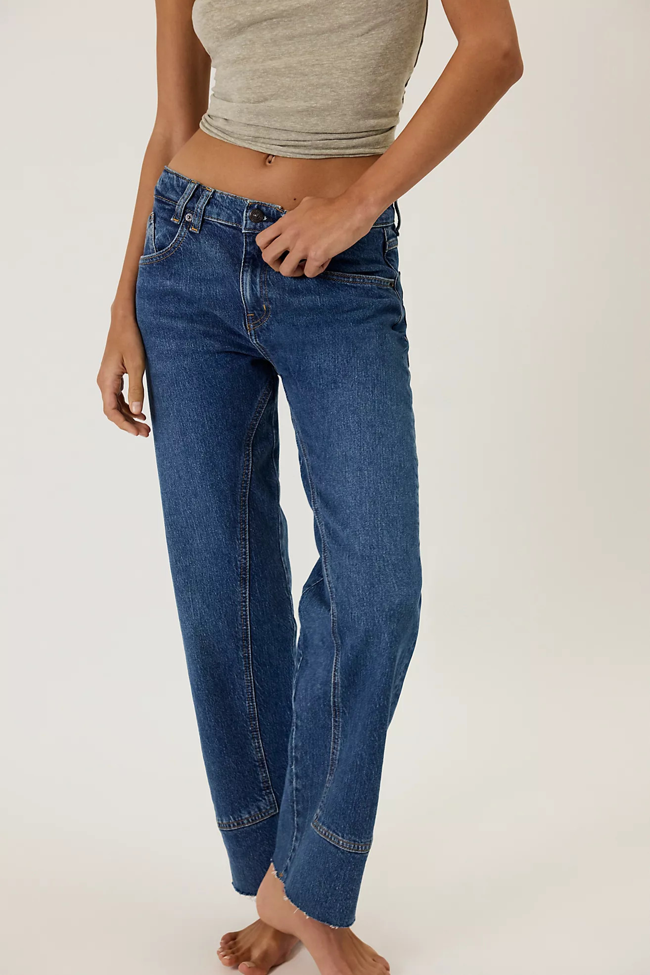 We The Free Risk Taker Mid-Rise Jeans | Free People (Global - UK&FR Excluded)