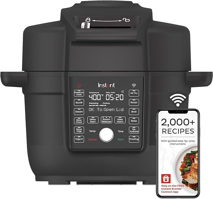 Instant Pot 6.5 Quart Duo Crisp Ultimate Lid with WIFI, 13-in-1 Air Fryer and Pressure Cooker Com... | Amazon (US)