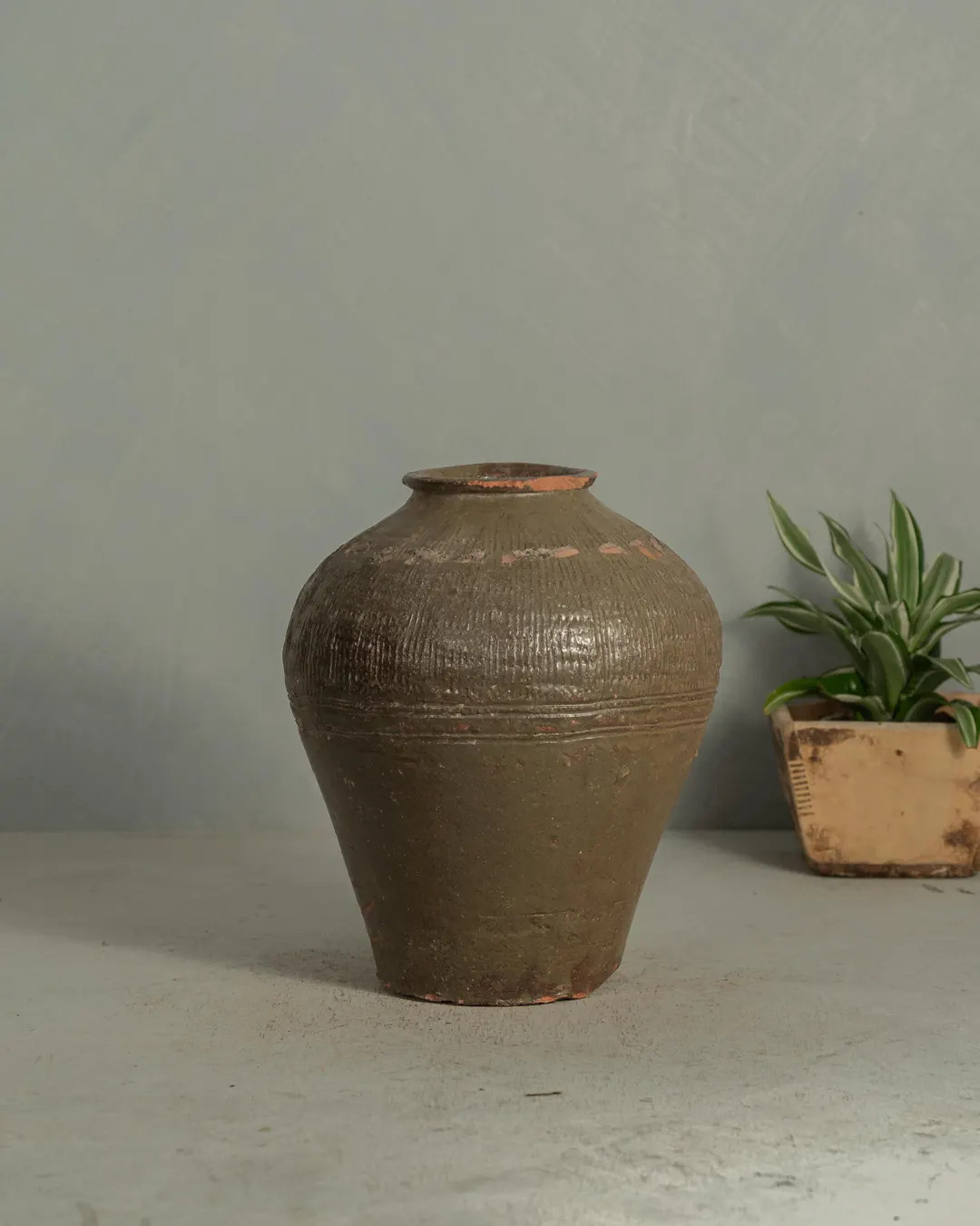 Vintage Mijiu Rice Wine Jar • Antique Chinese Ceramic Vessel • Aged Stoneware Pot • Sculptu... | Etsy (US)