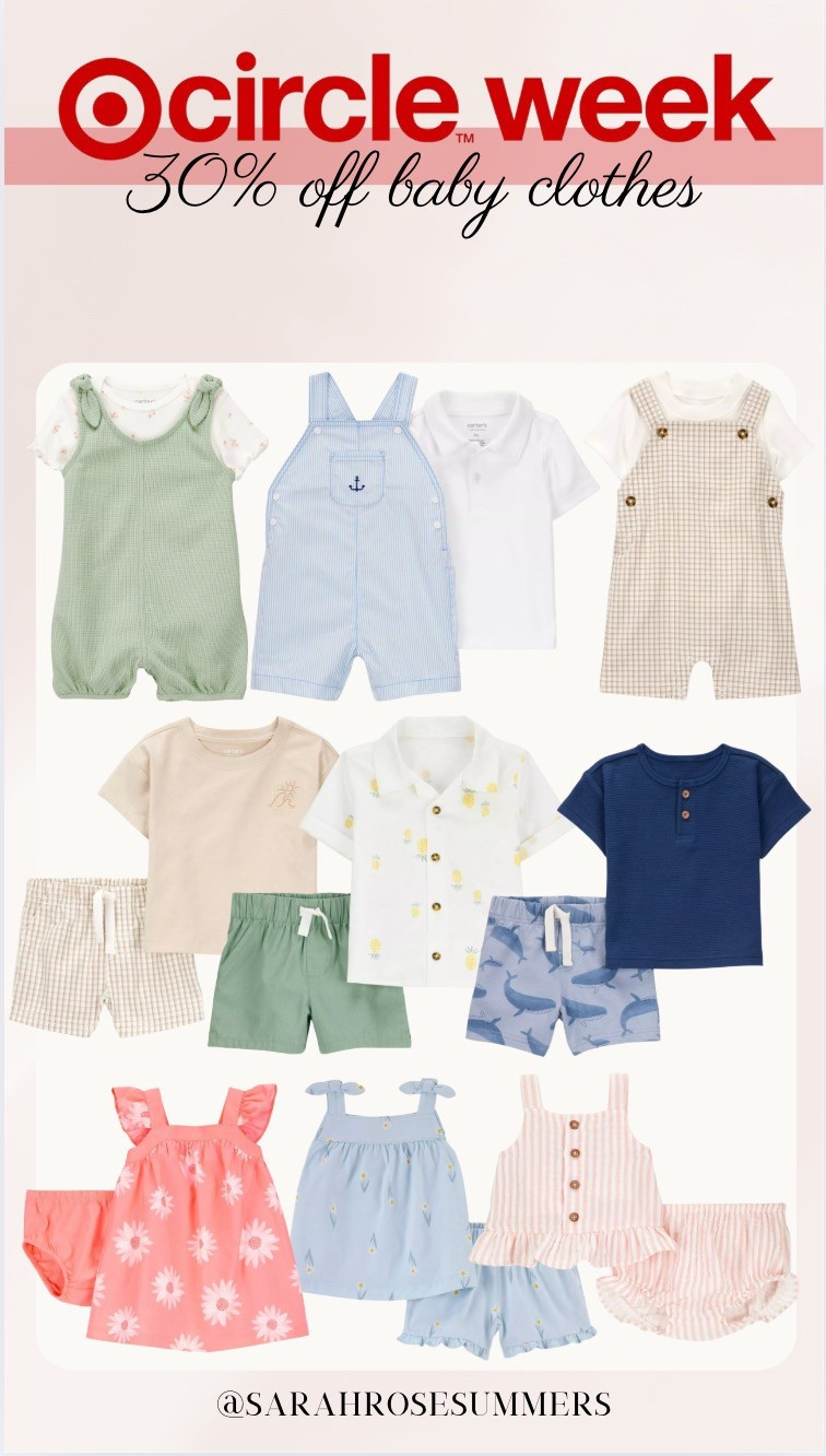 Target circle week 30% off baby clothes- ends March 29

#LTKSaleAlert #LTKBaby #LTKBump