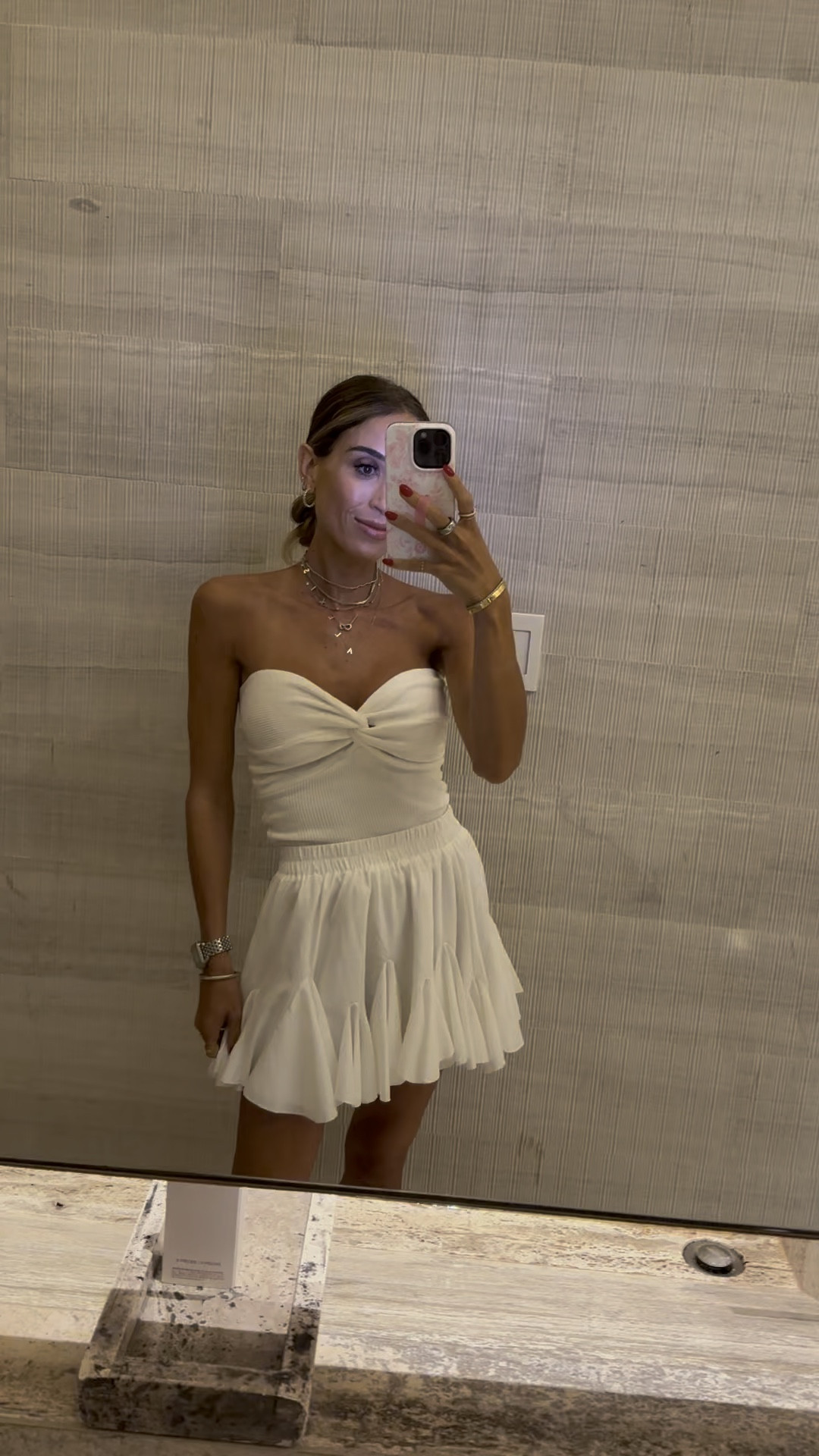 Strapless knit top and white skirt smallest size Amazon fashion 

#LTKFindsUnder50 #LTKFindsUnder100