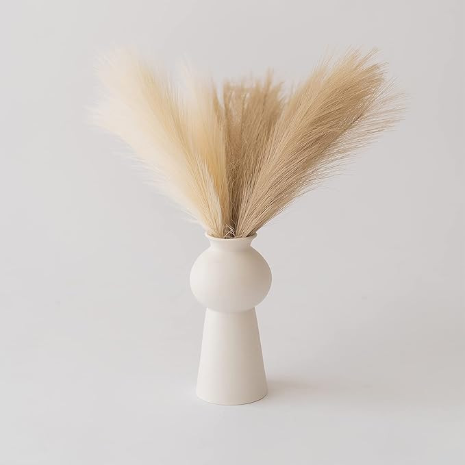 ChagoArt-Pampas Grass Decor Tall-Faux Pampas Grass Small-17-6 Stems-Beige and Taupe-Brown-Pompas ... | Amazon (US)