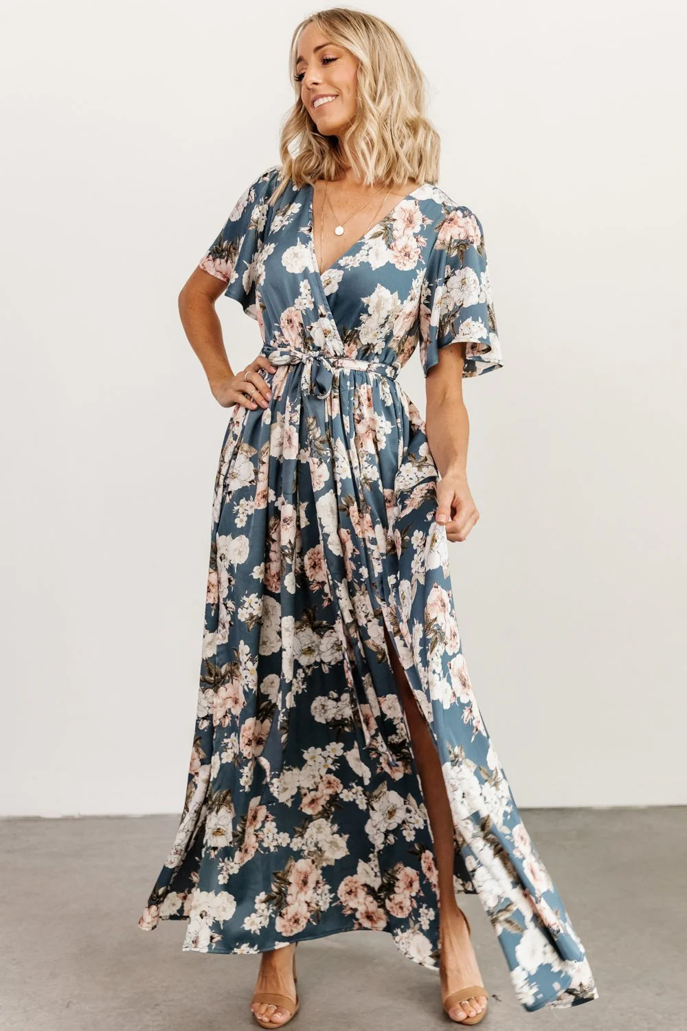 Sicily Satin Maxi Dress | Baltic Born