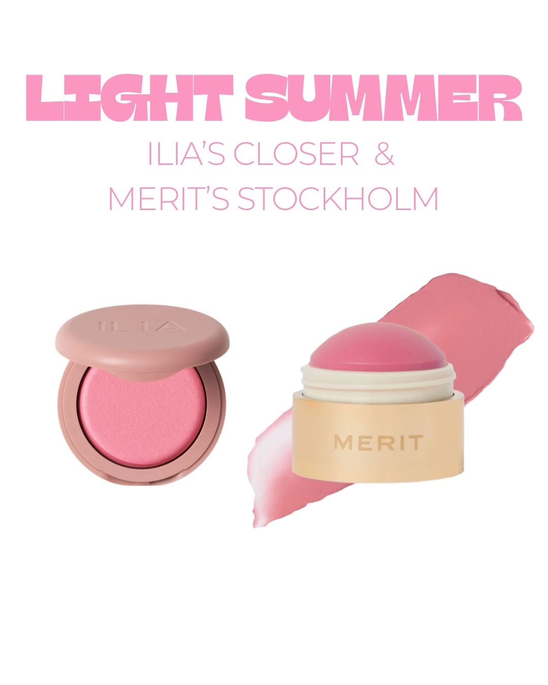 Light summer blush