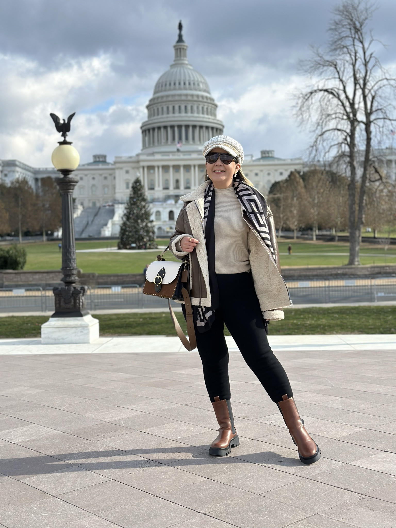 Dual Pocket Teddy Lined PU Leather Jacket
 

#LTKSeasonal #LTKfindsunder50 #LTKtravel