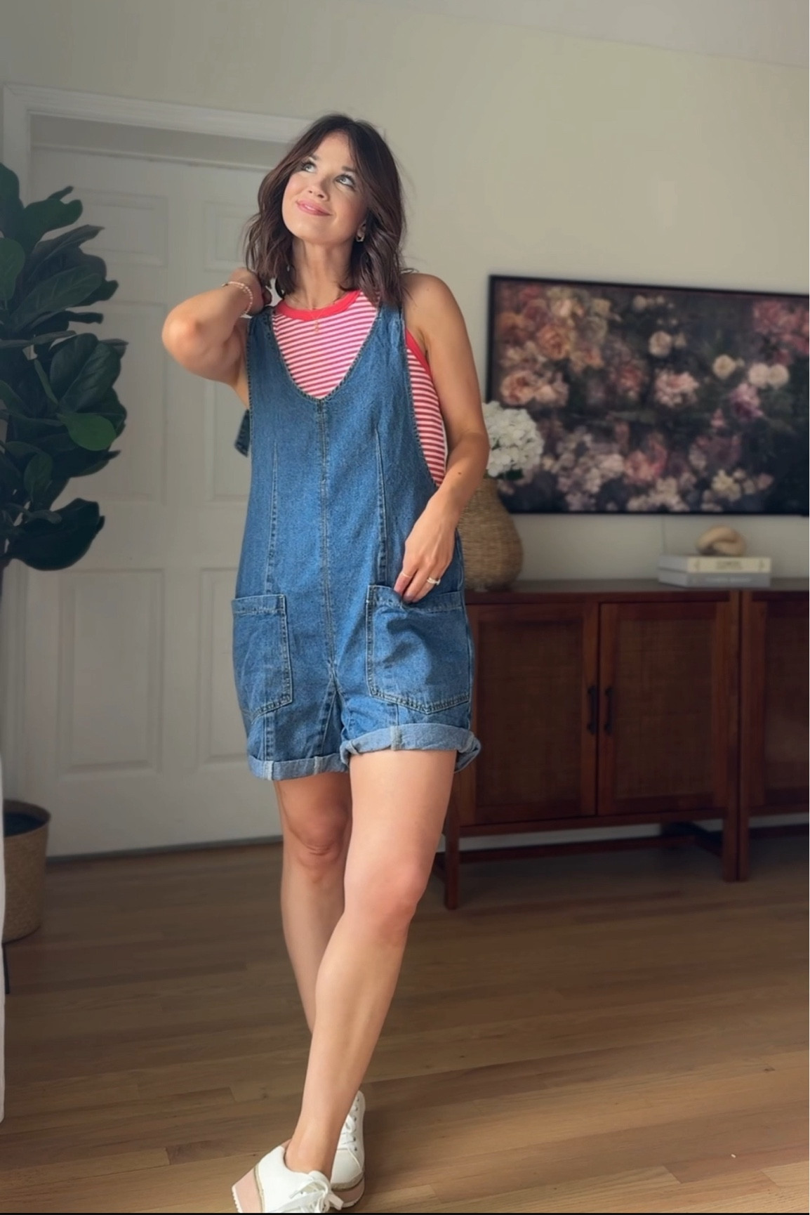Fourth of July outfit // 4th of July outfit 

Denim overalls : wearing m
Red stripe tank 

Summer outfit // mom style // casual outfit // aerie // Amazon summer style 

#LTKSeasonal #LTKStyleTip #LTKSummerSales