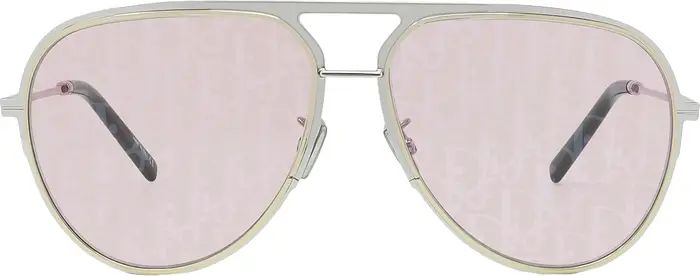 DIOR The DiorEssential A2U 60mm Mirrored Pilot Sunglasses | Nordstrom | Nordstrom
