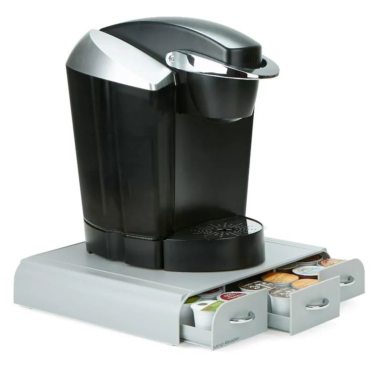 Mind Reader 36 Capacity Single Serve Coffee Pod Holder Drawer, Gray | Walmart (US)