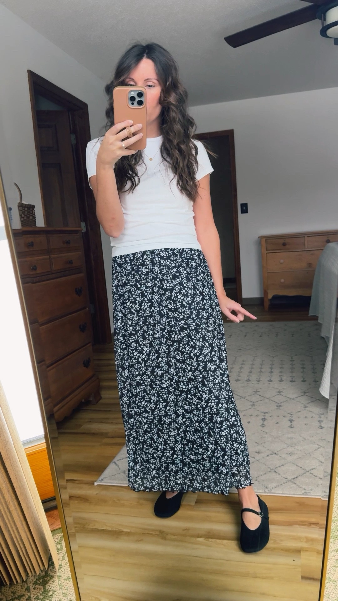 Wearing medium in my tee (I sized up because it’s more cropped), small in my skirt in the ditsy black, and 7 in my Mary Jane’s (also linked more affordable ones).  



#LTKFindsUnder50 #LTKSaleAlert #LTKCyberWeek