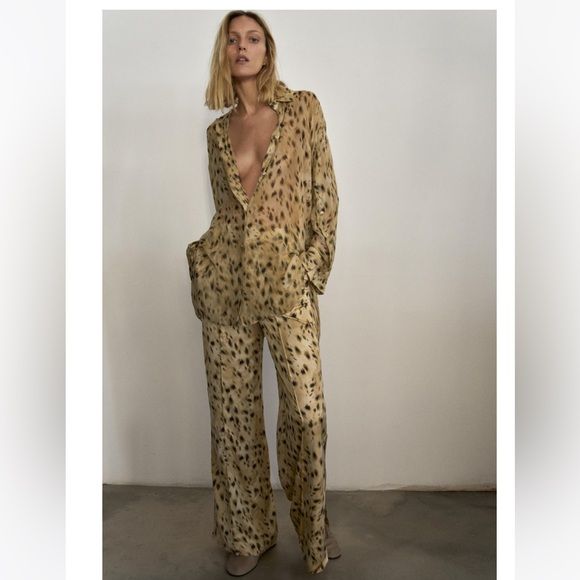 ZARA leopard set | Poshmark