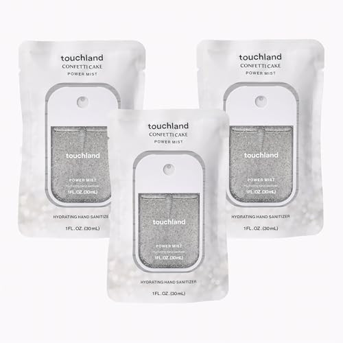 Touchland Hydrating Hand Sanitizer Spray, CONFETTI CAKE Trio Set, 1 FL. OZ. Travel Size Power Mist Sprays (Set of 3) | Amazon (US)
