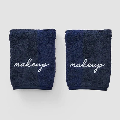 Weezie Luxury 100% Organic Cotton Terry Makeup Towels (pair) | Weezie Towels