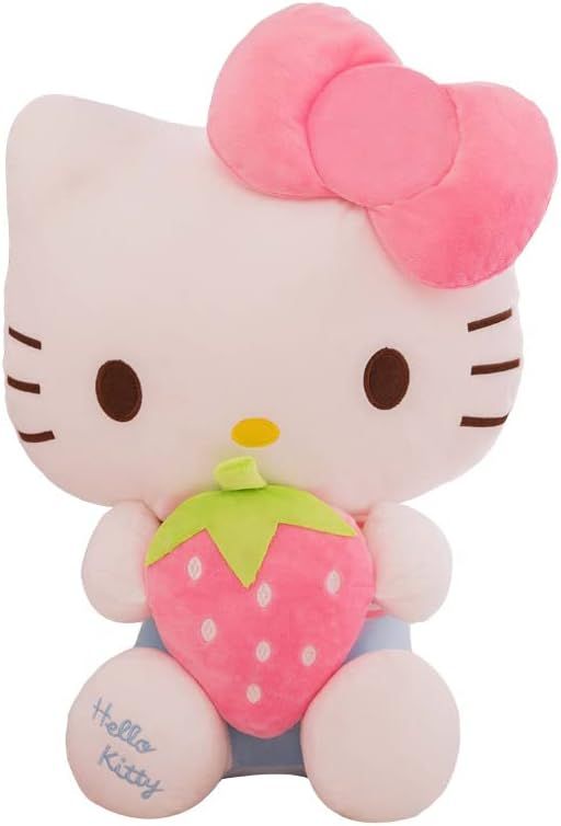 Cat Plush Toys for Hello Kitty 18in Pink Bow Stuffed Animal Toys Anime Plush Cute Stuffed Cat Fig... | Amazon (US)