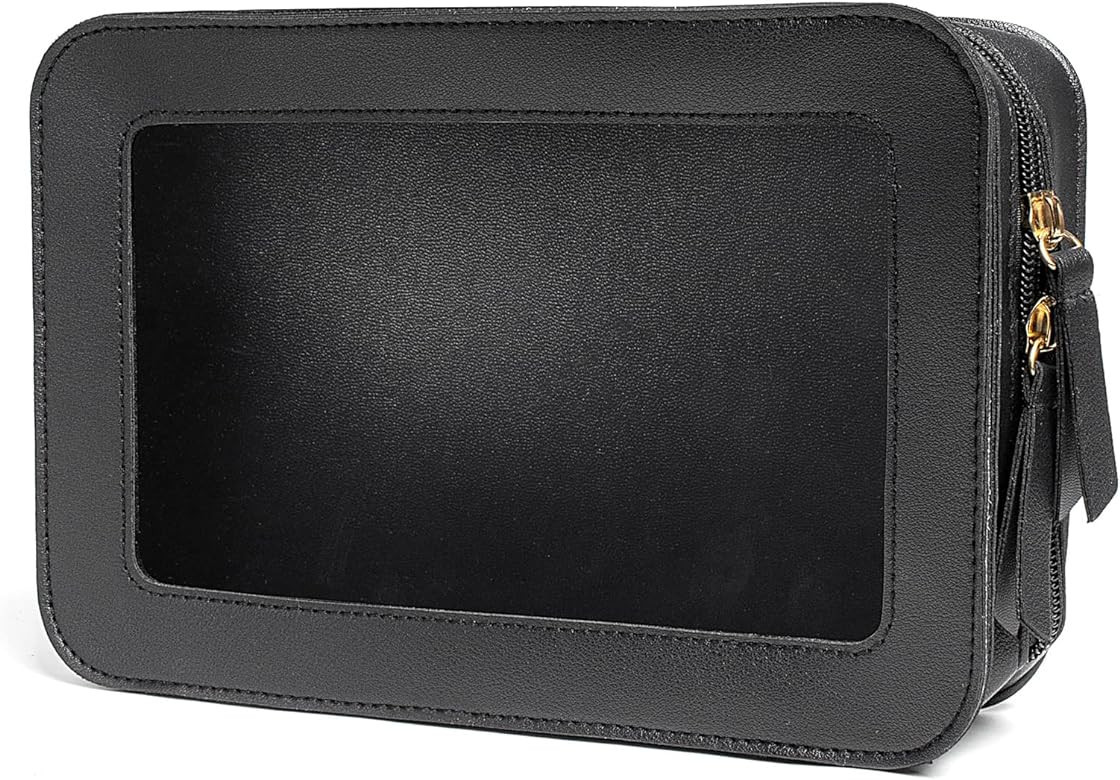 LETGO Clear Makeup Bags, TSA Approved Toiletry Bag with Zipper, Clear Makeup Organizer Fit Carry-... | Amazon (US)