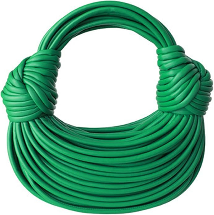 Gold Purse for Women, Woven Knotted Bread Crossbody Clutch Top Handle Creative Noodles Bag Undera... | Amazon (US)