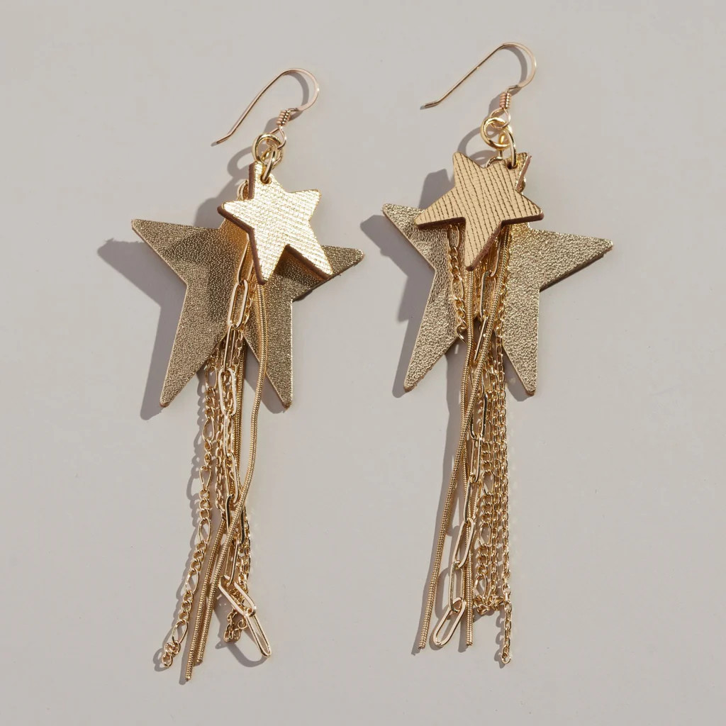 Gold Satin Zeppelin | Nickel and Suede