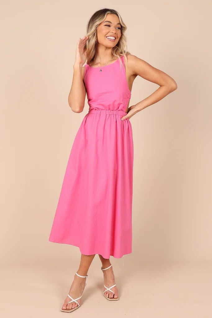 Aubrey Cutout Midi Dress - Pink Dress - Petal And Pup | Spring Fashion #LTKtravel #LTKstyletip #LTKU | Petal & Pup (US)
