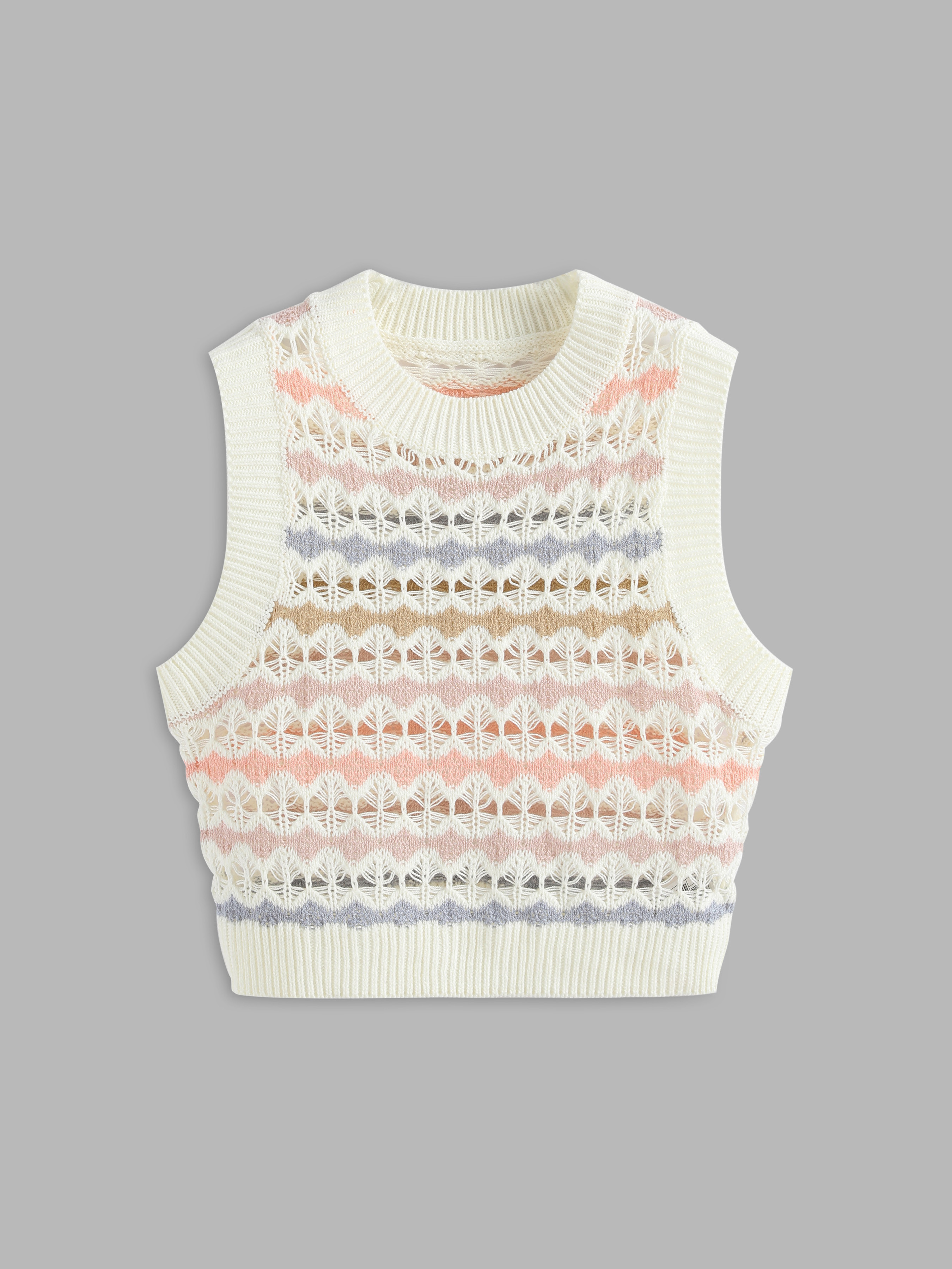 Colorful Stripe Sweater Vest - Cider | Cider