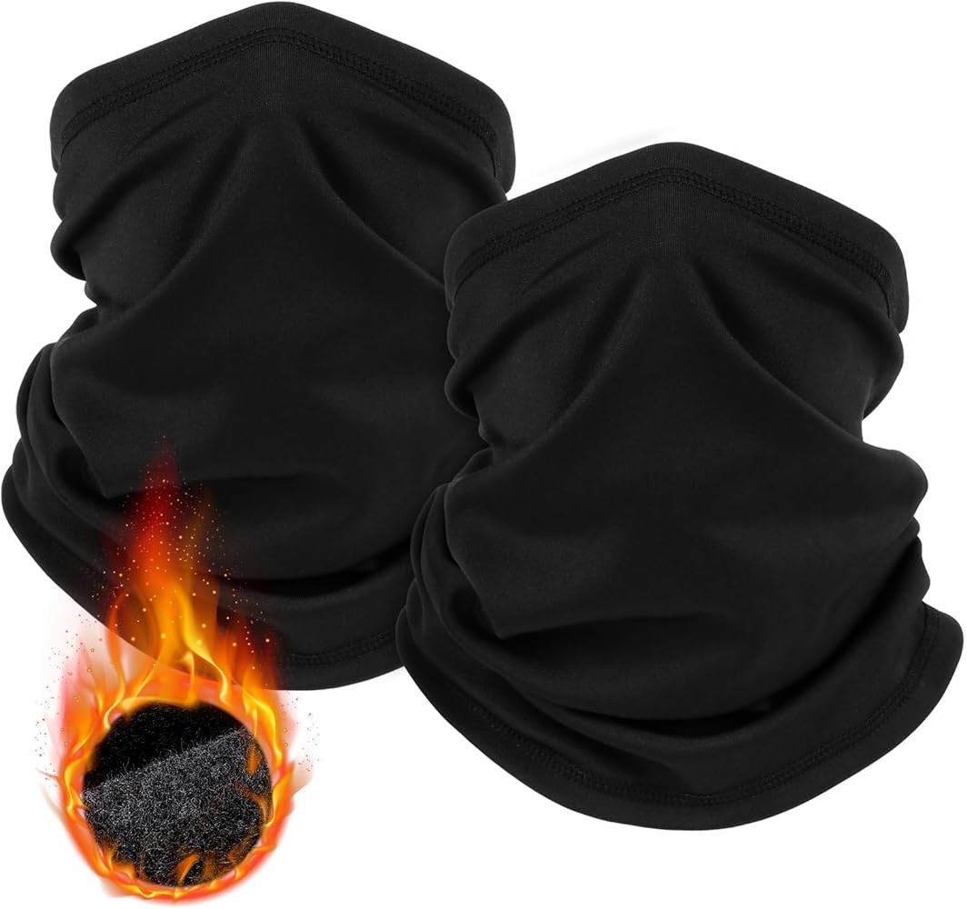 2 Pack Winter Neck Gaiter Warmer for Men&Women,Windproof Face Cover Fleece Face Mask Scarf for Co... | Amazon (US)