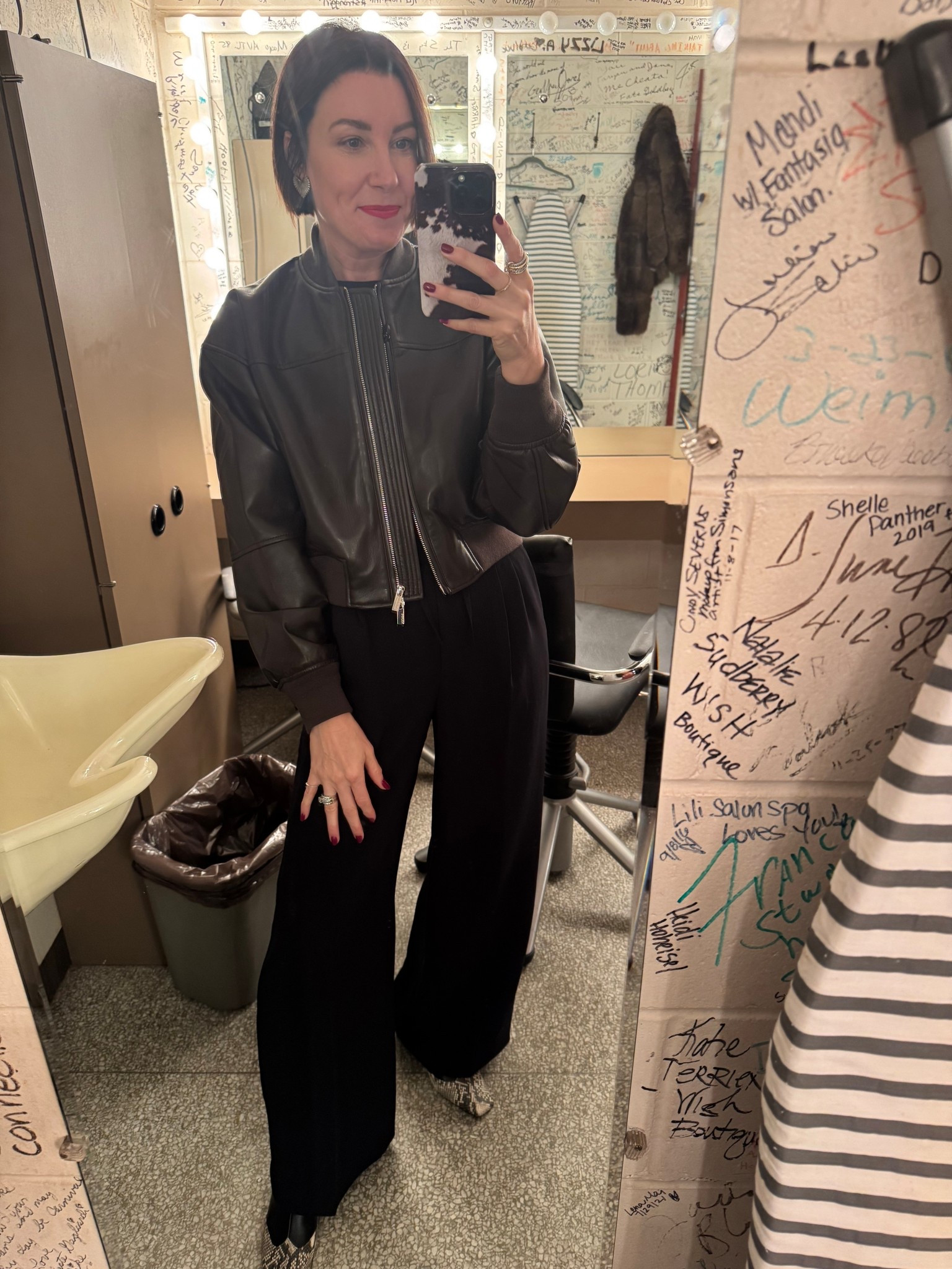 Trousers and Boots are on major sale. I sized up one in the trousers for a more relaxed fit. Wearing a small in the jacket.

#LTKFindsUnder100 #LTKootd #LTKOver40