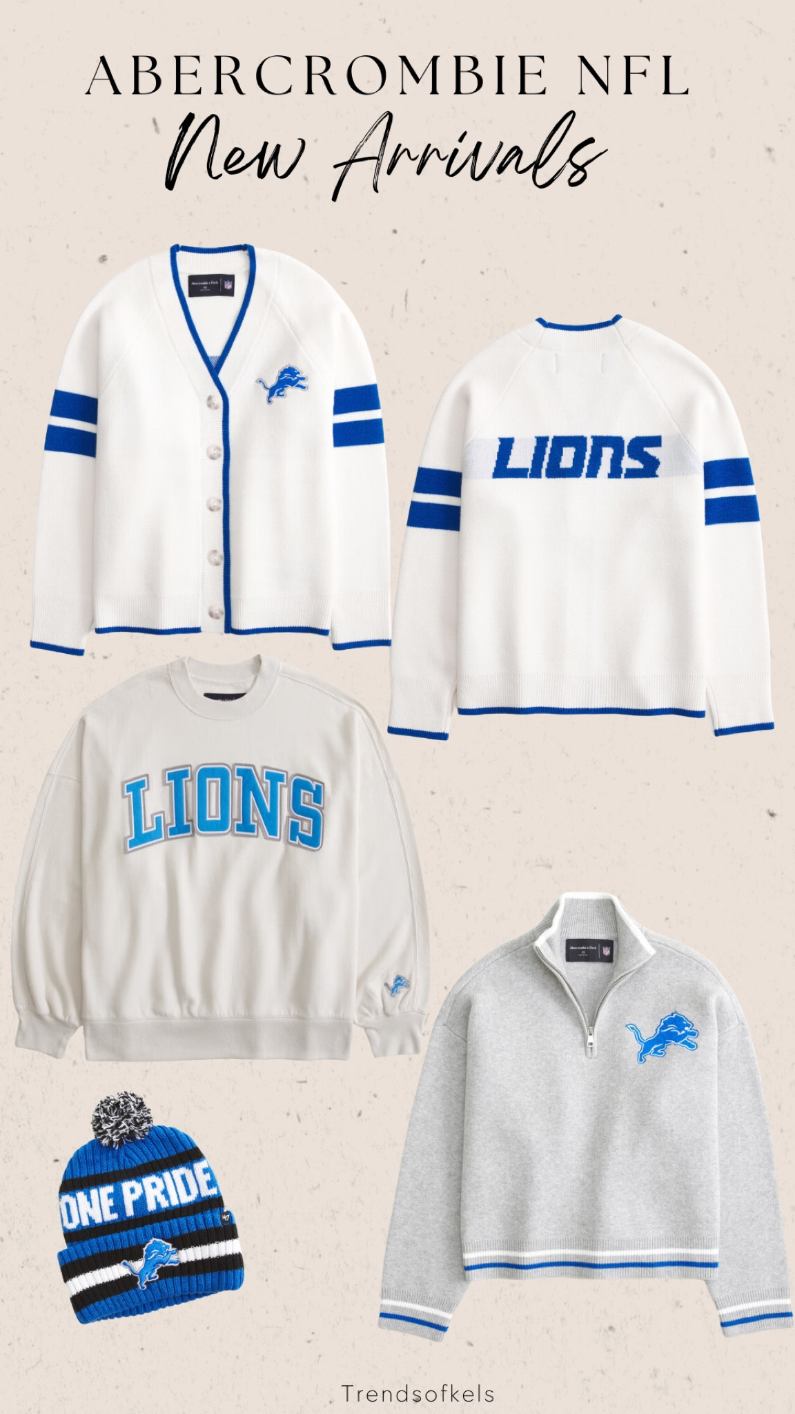 NFL Lions New Arrivals at Abercrombie! 