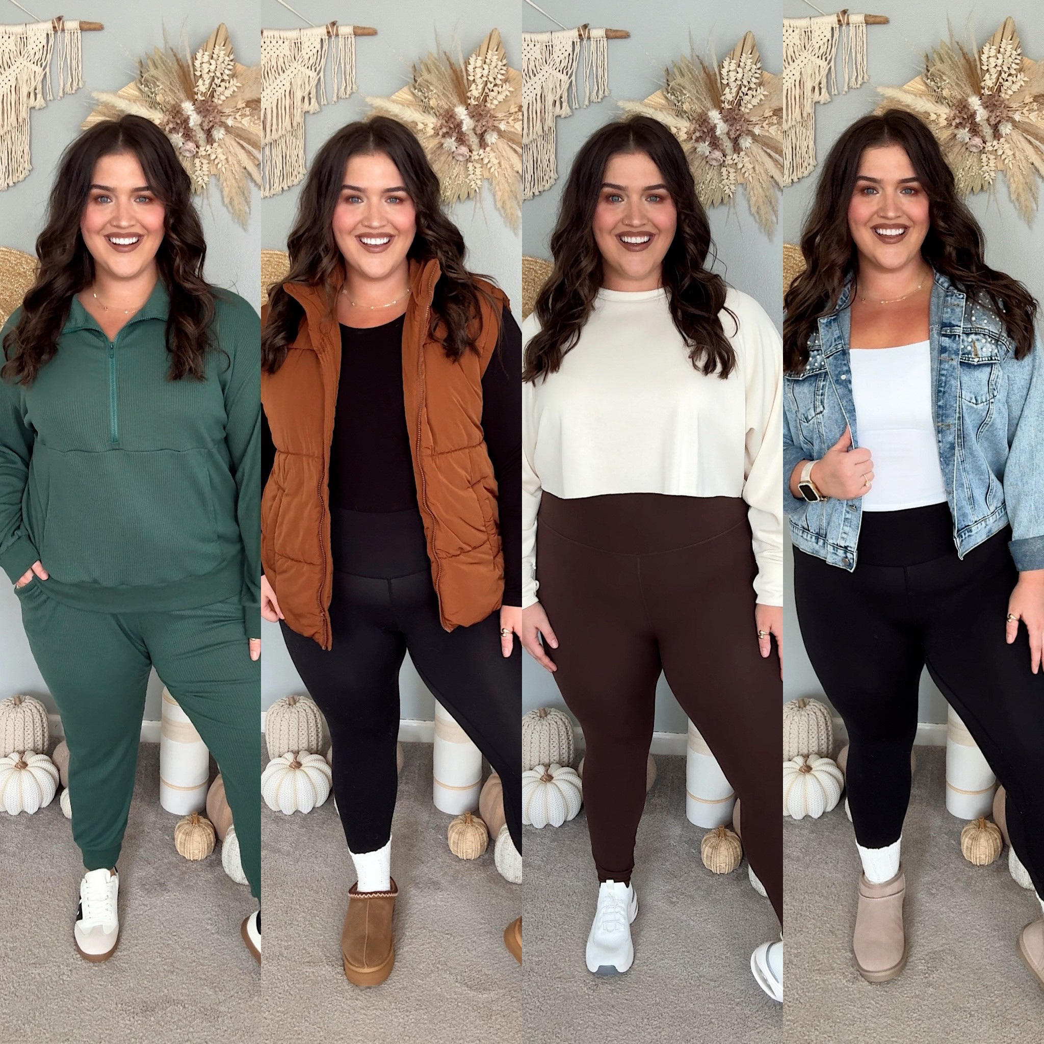 Styling 4 pair of affordable shoes from Amazon for Fall 👟🍂🌾 All styles are $45 and under, come in more colors and fit my wide feet perfectly! Green set and jean jacket are a size XXL and everything else is a size XL

#LTKMidsize #LTKStyleTip #LTKShoeCrush