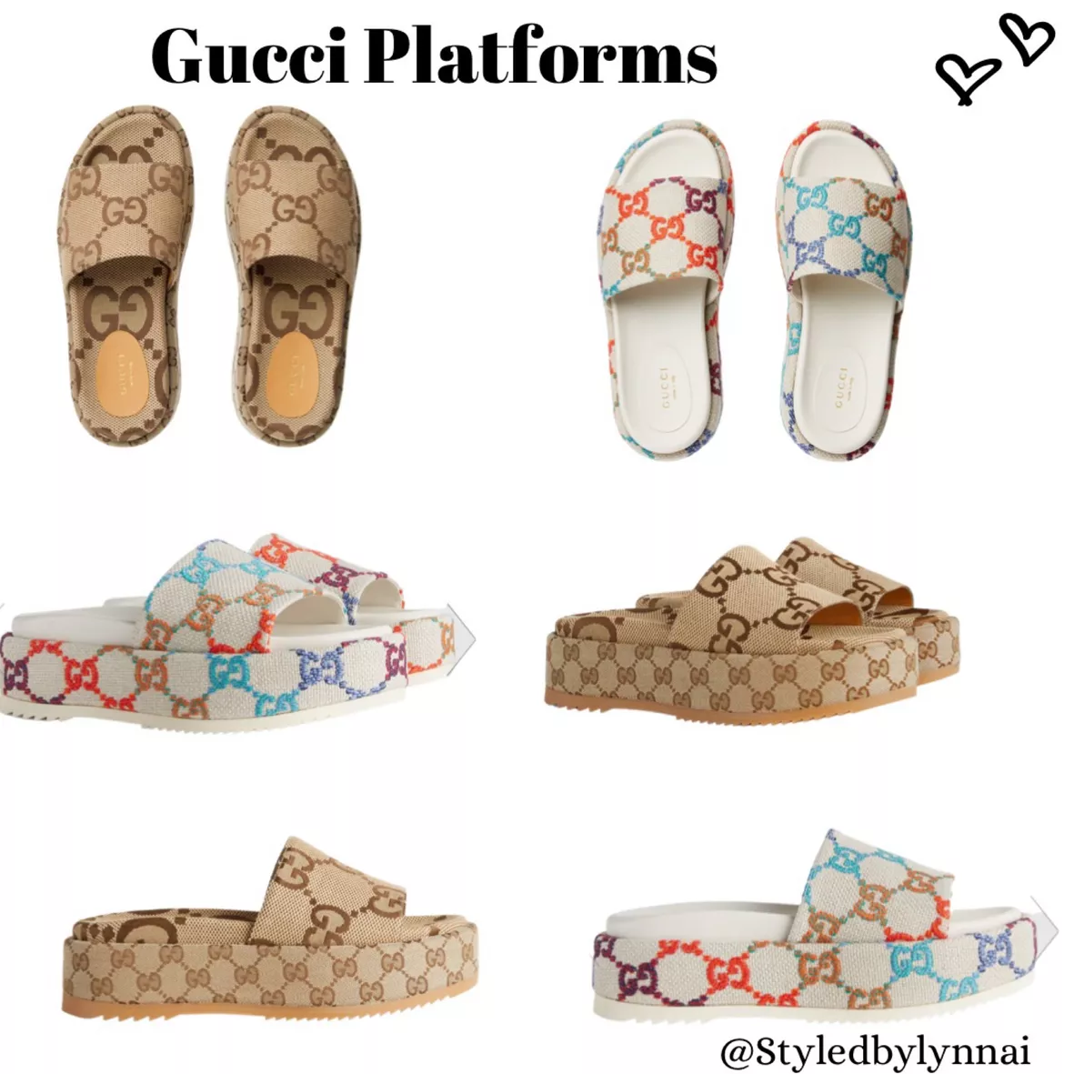 gucci platform slides outfit