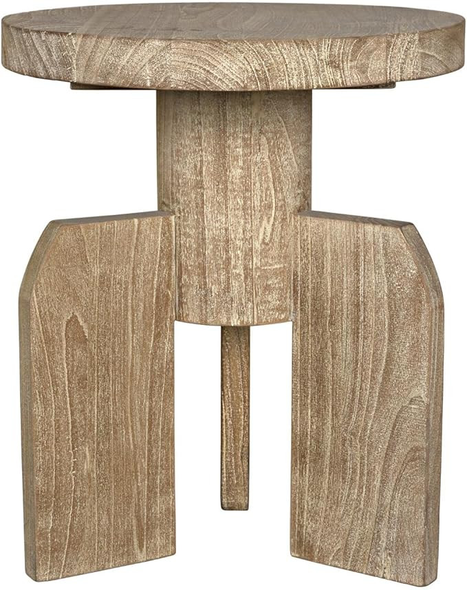 Noir Shizue Distressed Mindi Side Table GTAB882DM | Amazon (US)