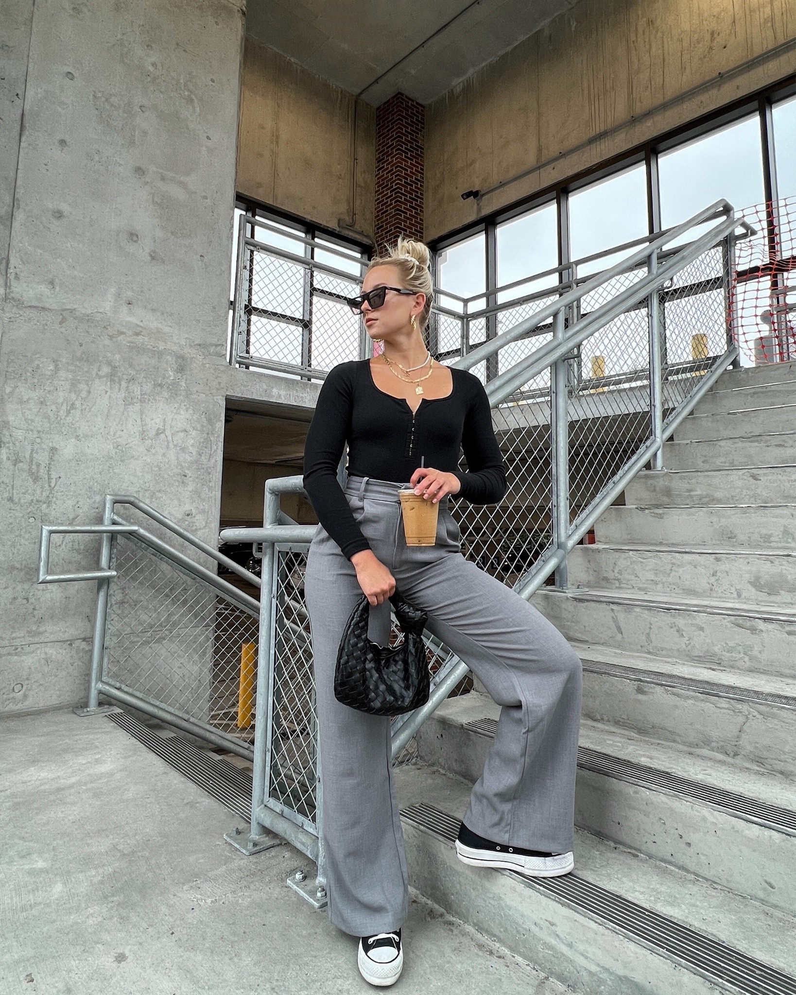 Trousers, grey trouser pants, fall fashion 2022, fall style inspo, fall fashion inspo, fall outfit ideas, workwear, outfits for work, office outfit inspo @abercrombie #abercrombiestyle #abercrombiepartner  