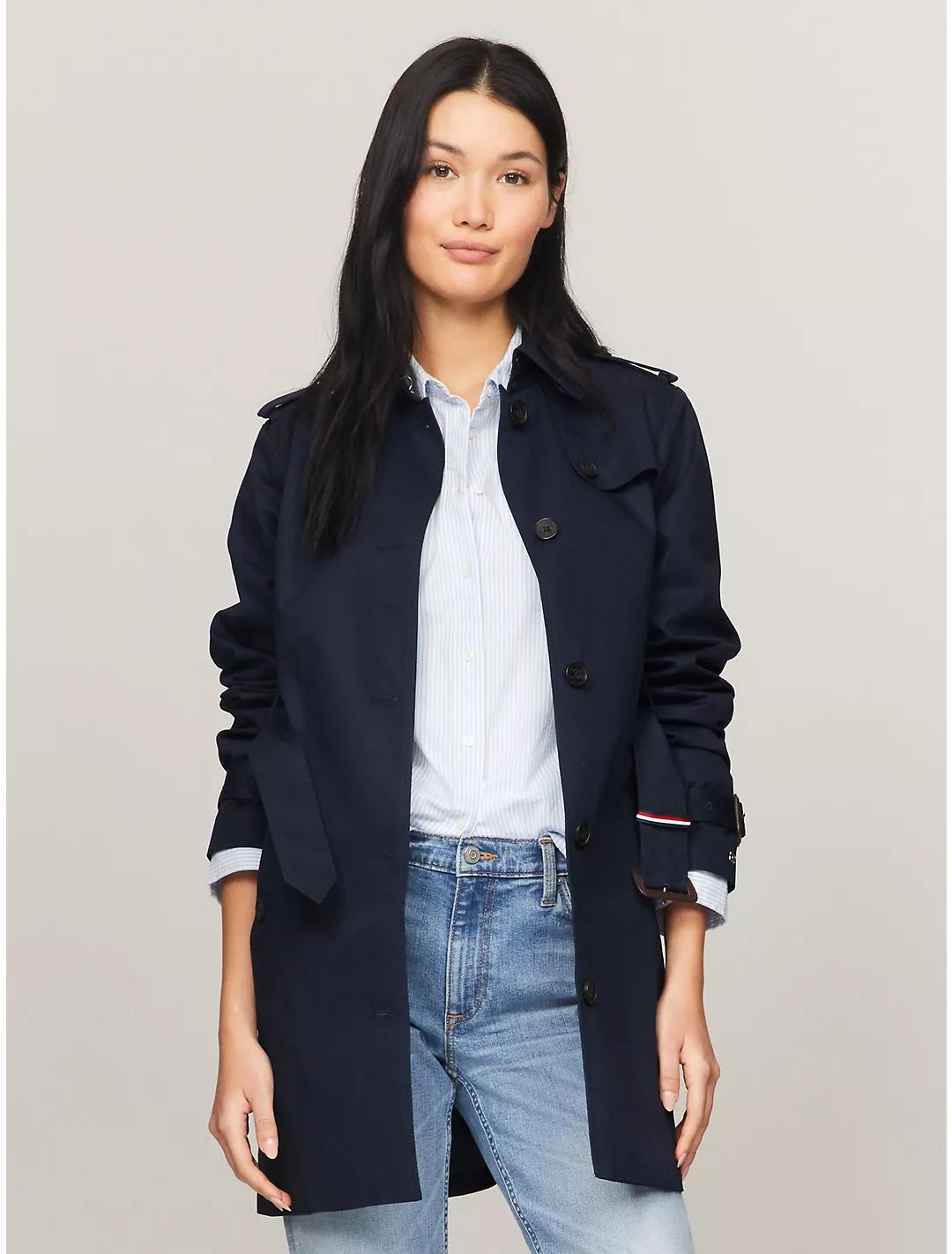 Belted Single-Breasted Trench | Tommy Hilfiger | Tommy Hilfiger (US)