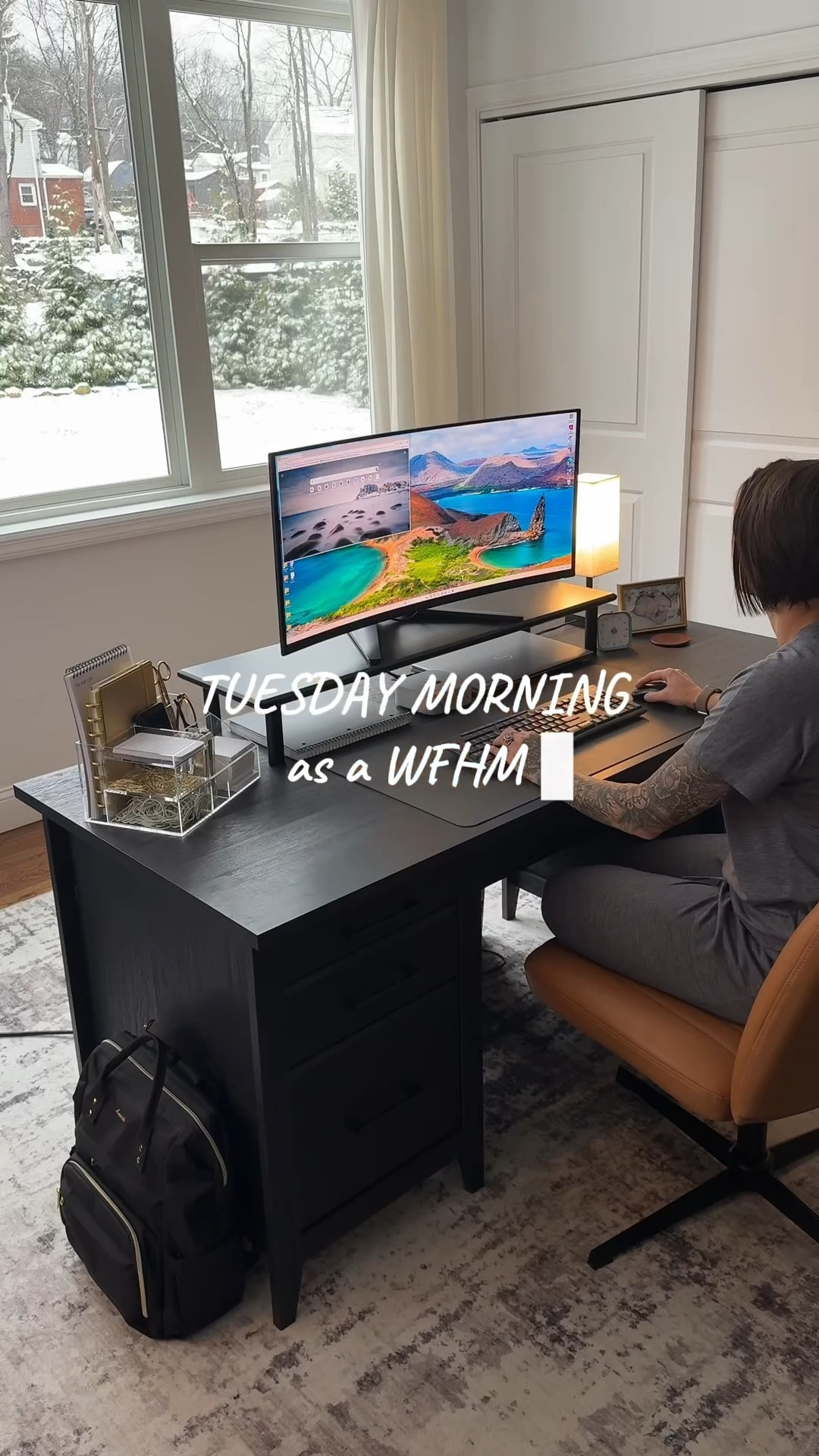 A cozy snowy work from home Tuesday morning. 

#LTKvlog #LTKHome #LTKmomlife