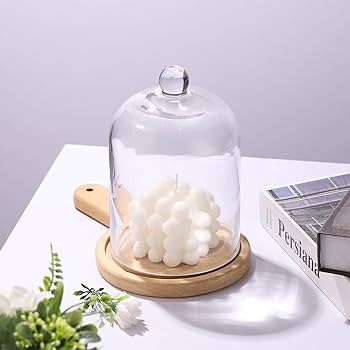 7.5" Tall Handmade Glass Cloche, Thick & Sturdy, Dia 5"xH 7.5", For Terrarium, Plants, Trinkets, ... | Amazon (US)