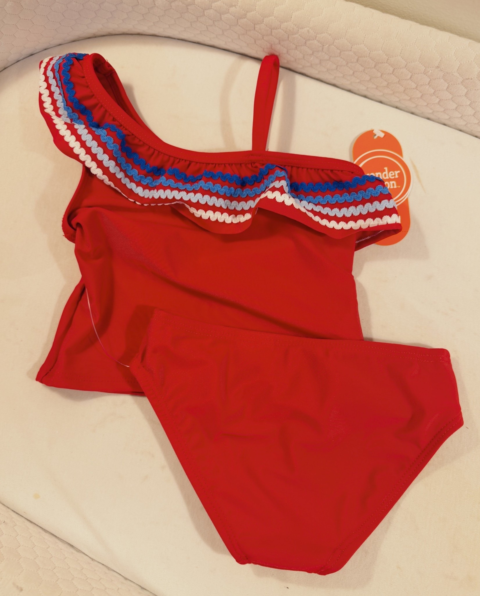 Walmart patriotic toddler girl swimmie ❤️ #walmartfind #toddlergirlswim #walmartswim