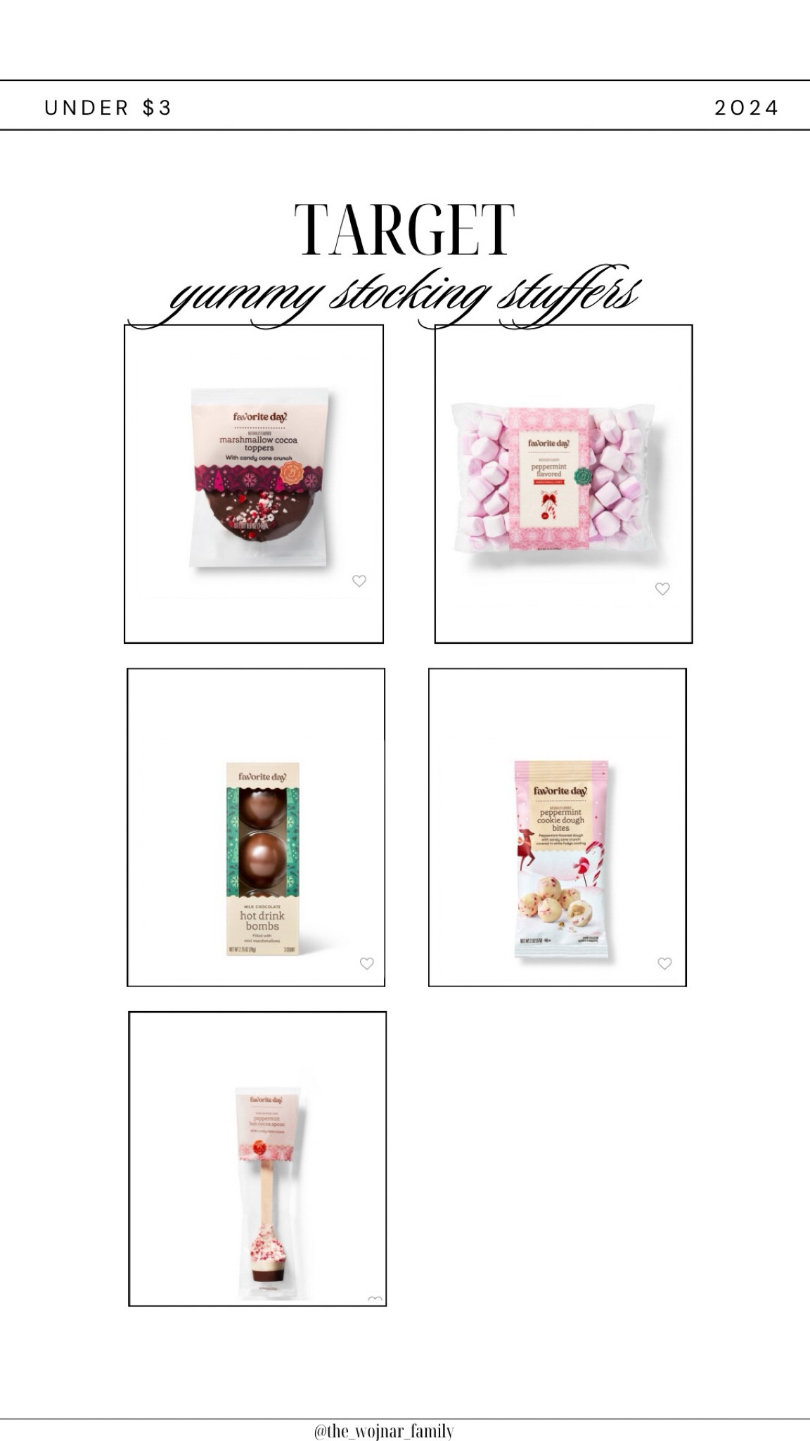 This year I am trying to avoid mini toys in my kiddos stockings so that their toy area doesn’t drive me nuts! This year we are choosing all the yummy snacks that we know they will devour! Check out all these stocking stuffers under $3!

#LTKHoliday #LTKFamily #LTKGiftGuide