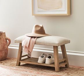 Boucle Entry Bench | Pottery Barn (US)