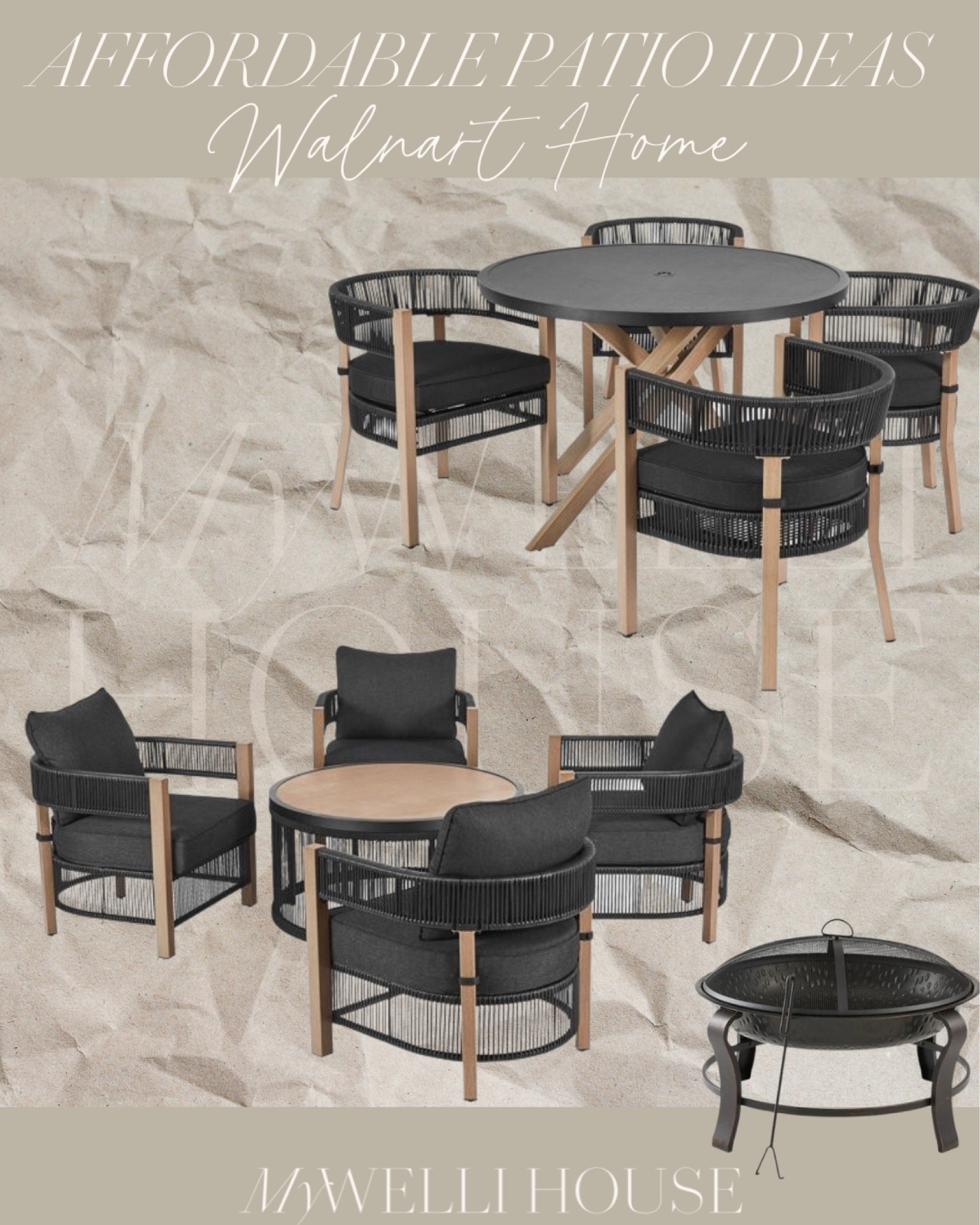 Walmart home finds: affordable outdoor conversation sets and dining sets. #walmarthomedecor #walmarthome #walmartfinds 

#LTKSeasonal #LTKFind #LTKhome