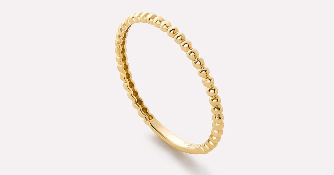 Gold Bead Ring | Ana Luisa